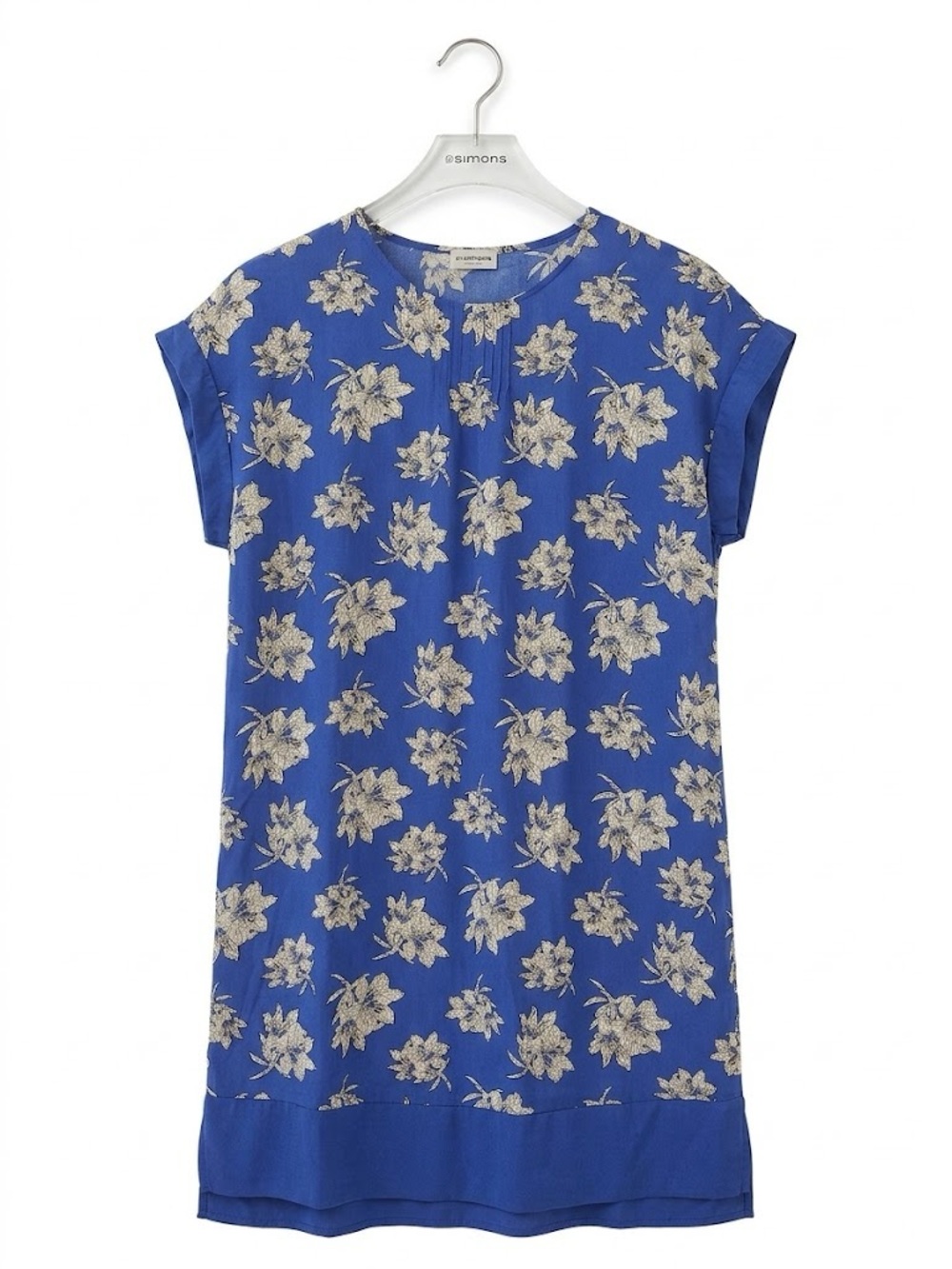 By Malene Birger Blue Floral Tunic Dress size 40